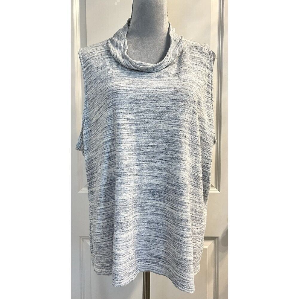 J.Jill Purejill Women's Cowl Neck Knit Sleeveless Top Size XL Minimalist